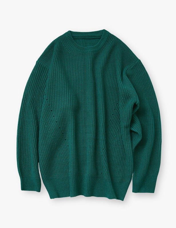 Blossom Overfit Hachi Knit_Emerald Green